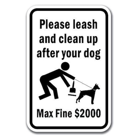 Signmission 18 in Height, 0.12 in Width, Aluminum, 12" x 18", A-1218 Pet-Animal - MaxFi2000 A-1218 Pet-Animal - MaxFi2000